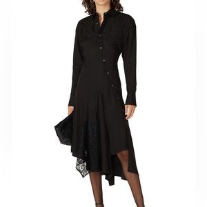 KOCHE COLLECTIVE Asymmetric Dress Black Size‎ 2
